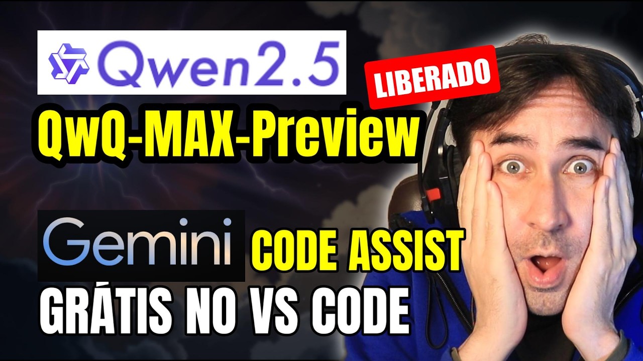 Como usar o NOVO Qwen Agora Com Raciocínio e Instalar o Gemini Code Assist no VS Code Grátis