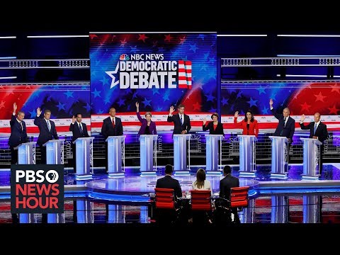 Which candidates clashed during the 1st 2020 Democratic debate