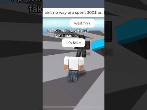 This is the best one yet #fyp #roblox #headless #fakeheadless #tutorial