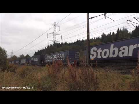 66419/66302 4S43 climb Beattock: 16/10/15