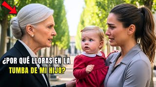 Una Empresaria Visita la Tumba de su Hijo y Encuentra a una Mujer Española Llorando con una Niña…