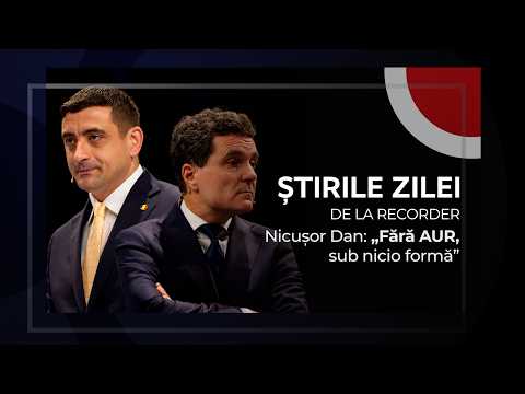 24 APRILIE 2026. Nicușor Dan: „Fără AUR, sub nicio formă”
