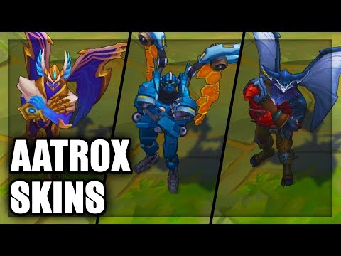 All Aatrox Skins Spotlight Mecha Justicar Sea Hunter (League of Legends)