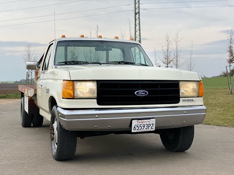 1987 FORD F350 CUSTOM FLATBED 6.9 IDI V8