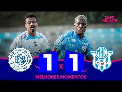 SÃO BENTO 1 X 1 MARÍLIA | MELHORES MOMENTOS | 7ª RODADA | COPA PAULISTA 2023
