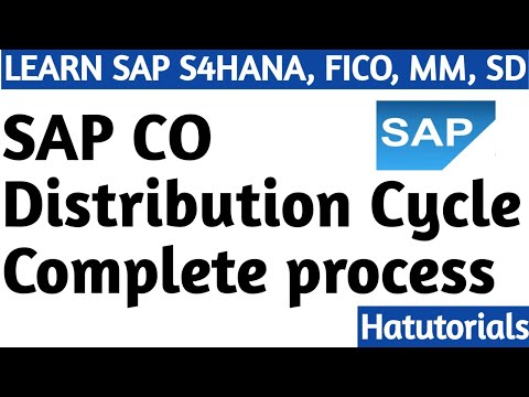 SAP CO Cost Allocation Distribution Cycle | SAP S4HANA Distribution Cycle