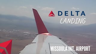 preview picture of video 'Delta Connection Embraer 175 landing in Missoula, MT'