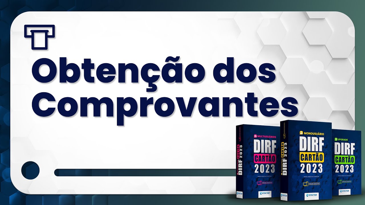 Obtenção dos Comprovantes - DIRF Cartão 2024