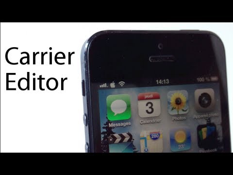 comment modifier le nom de l'operateur sur iphone