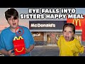 Kid Temper Tantrum Eye Falls Into Sister S Happy Meal Original