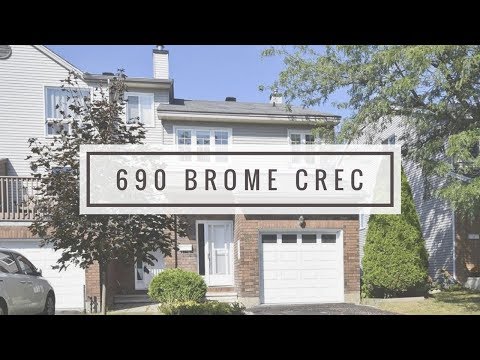SOLD!! NEW TOWNHOUSE LISTING | 690 Brome Crescent, Ottawa | Virtual Tour