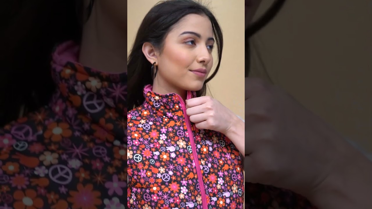 Oxolloxo Multicolor Floral Printed Reversible Quilted Jacket | W22112WJK007