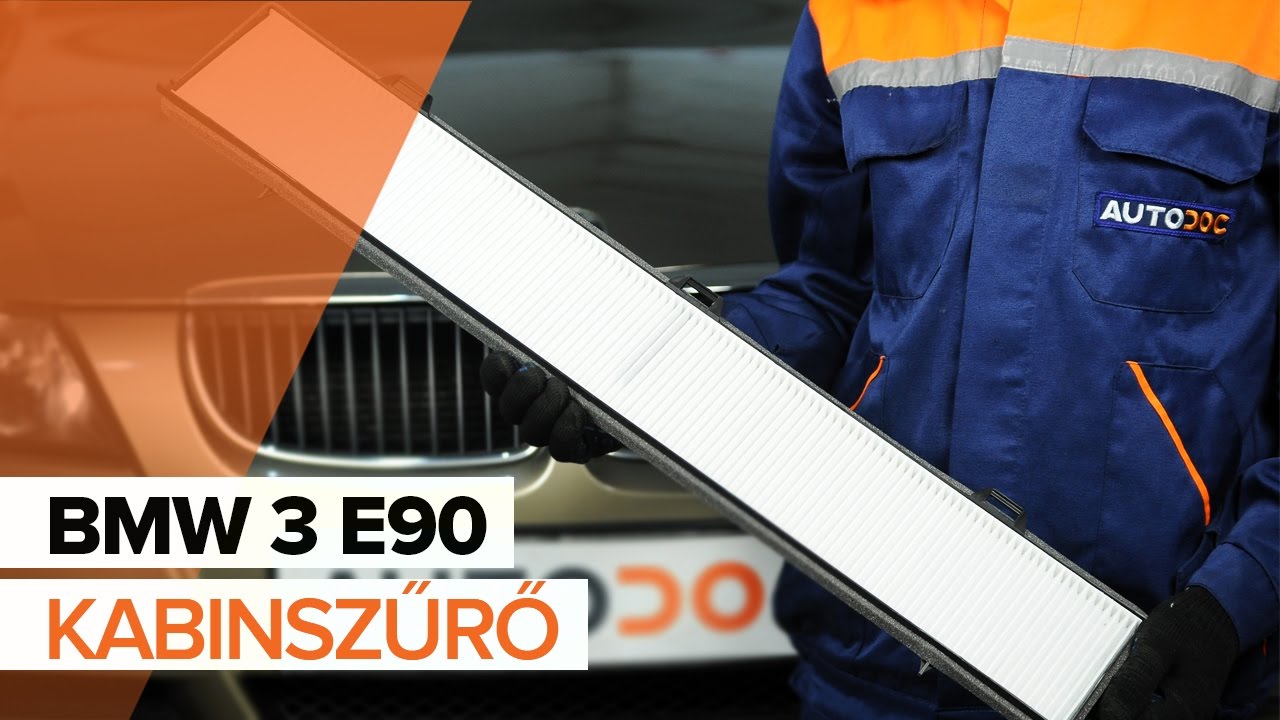 Pollenszűrő-csere BMW E90 gépkocsin – Útmutató