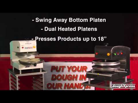 DoughXpress D-TXE-2-18-W 18" Dual Heat Electro-Mechanical Automatic Tortilla/Pizza Dough Press, 220V 6 image