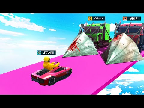 7 YOUTUBER fahren FACE to FACE RENNEN in GTA 5!