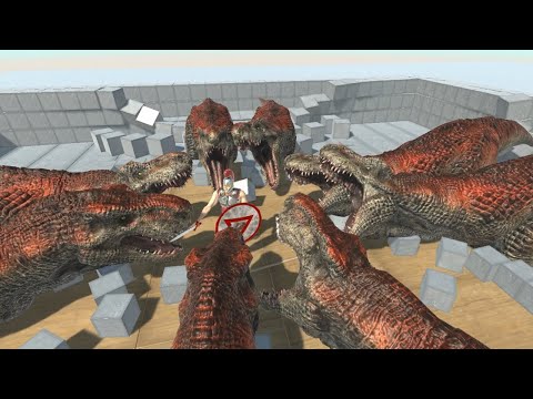 T-REX Feeding Zone vs ALL UNITS as Food Animal Revolt Battle Simulator
