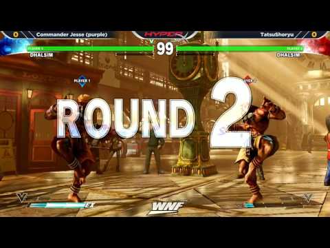 WNF SFV - Off Season 2.1 - Commander Jesse (Dhalsim (Purple)) vs TatsuShoryu (Dhalsim (Orange))