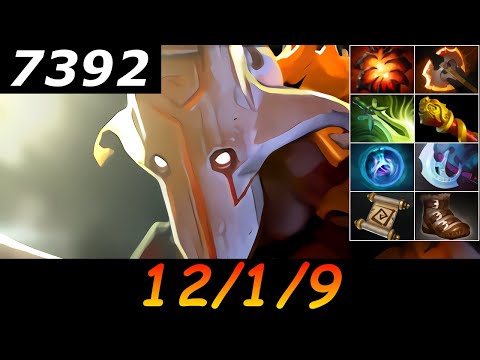 Dota 2 Juggernaut 7392 MMR 12/1/9 (Kills/Deaths/Assists) Ranked Full Gameplay
