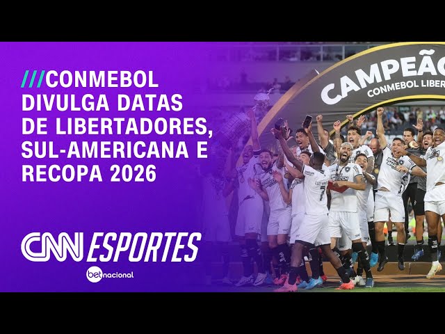 Conmebol divulga calendário de competições para 2026 | CNN NOVO DIA