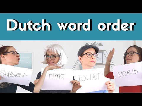DUTCH WORD ORDER // Nederlandse woordvolgorde - de basis (NT2 - A1)