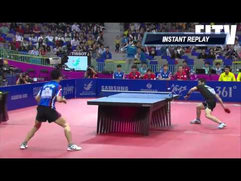 2014 Asian Games Table Tennis (卓球) MT SF (準決勝戰) JOO Saehyuk (KOR) vs CHUANG Chih Yuan (莊智淵, TPE)