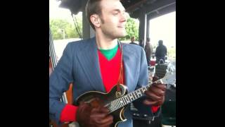 Chris Thile beating the cold