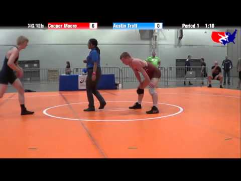 Cooper Moore vs. Austin Trott at 2013 Junior Nationals - FILA - FS