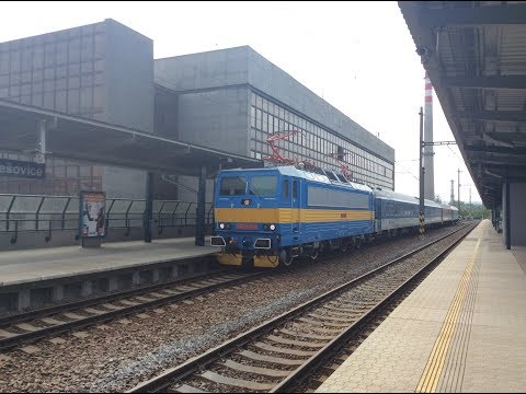 Ex 533 Jižní expres (Ex7) ČD odjíždí ze stanice Praha Holešovice 3.5.2018