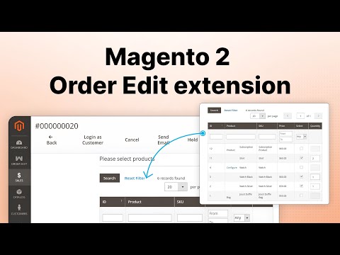 Magento 2 Order Edit Extension