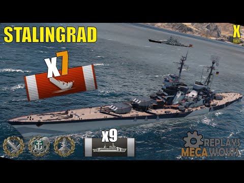 Stalingrad 7 Kills & 296k Damage | World of Warships Gameplay