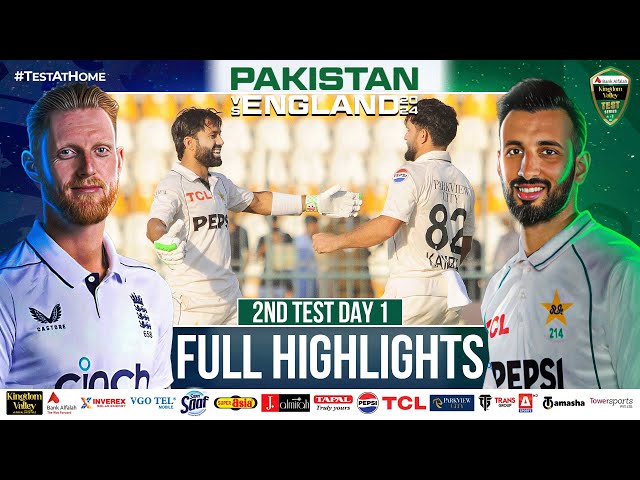 Full Highlights | Pakistan vs England | 2nd Test Day 1 | PCB | M4B1A