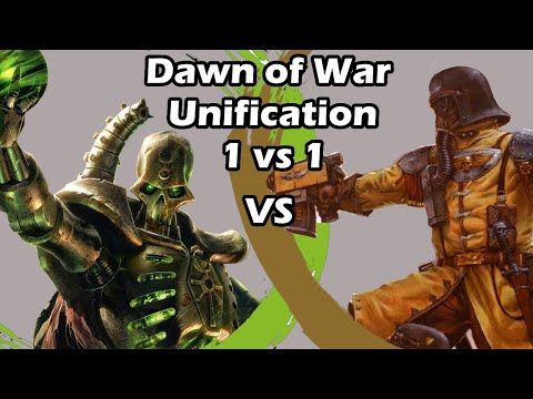 Dawn of War Unification: 1 vs 1 Necrons (Omneity) vs The Steel Legion (Vrax)