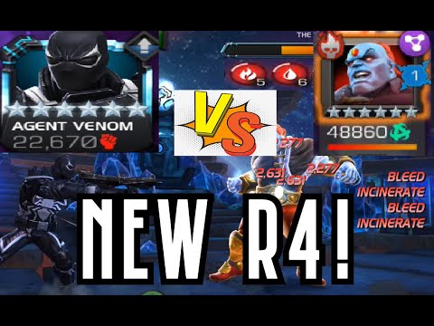 6 Star Rank 4 Agent Venom Champion Boss SOLO in 69 Seconds! INSANE DOT! Marvel Contest of Champions