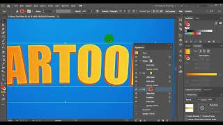 Cartoon text effect