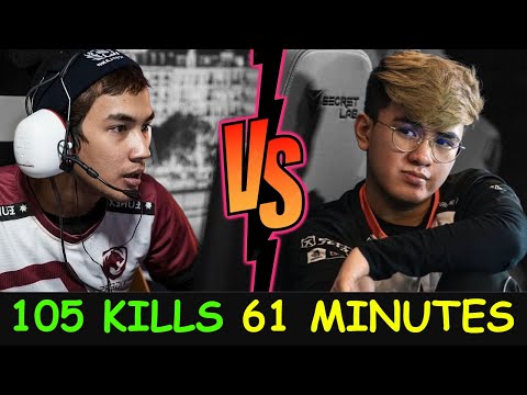 105 TOTAL KILLS IN 61 MINUTES - Inyourdream Slark vs Gabbi Morphling Dota 2