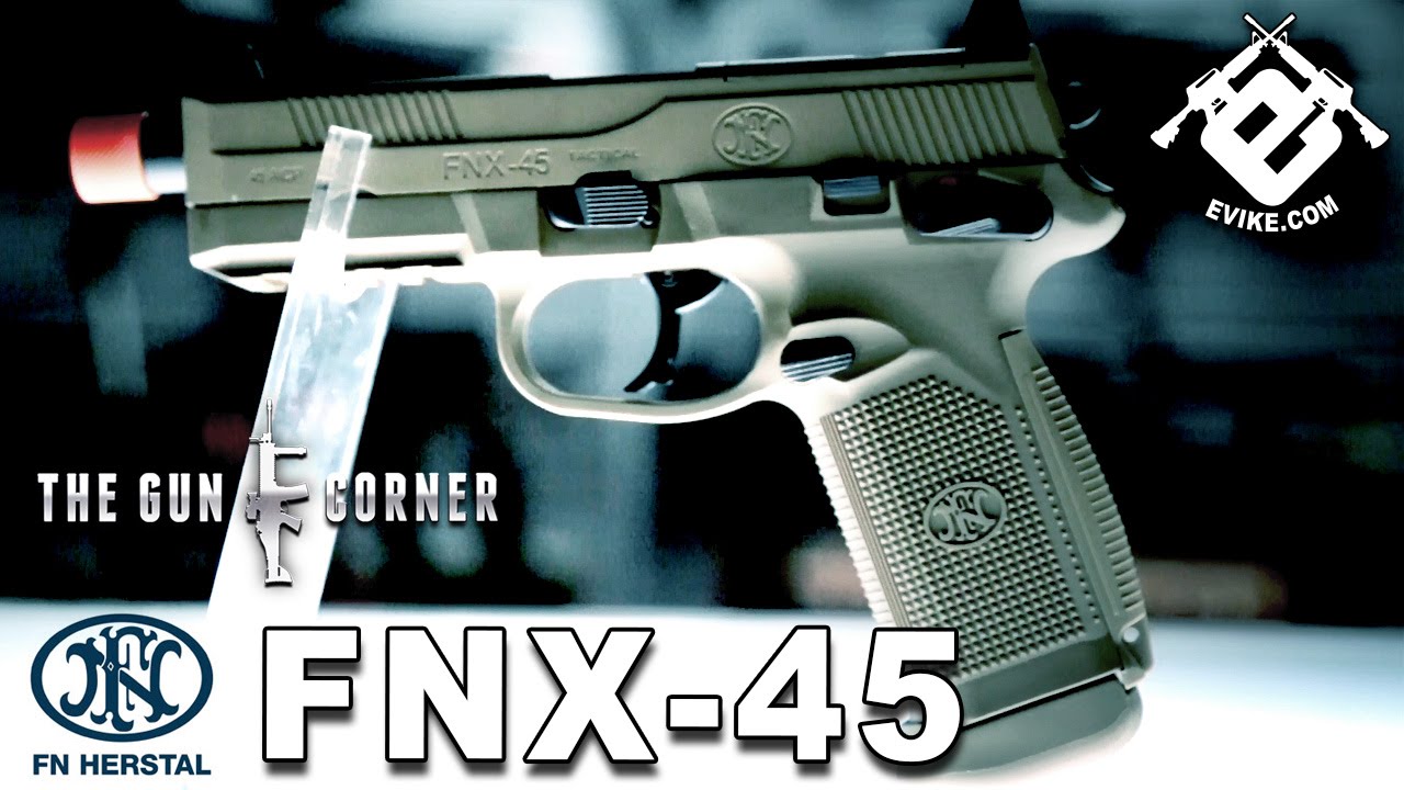 Cybergun FN FNX-45 Tactical Airsoft Gas Blowback Pistol w/ Custom