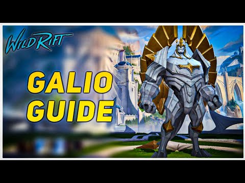 LOL MOBILE! GALIO Best Guide in Wild Rift ! GALIO Best Build & Runes !