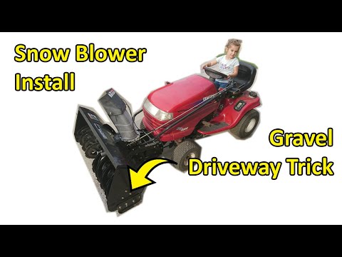 How to Install a Craftsman Snow Blower Attachment and Remove the Mower Deck (Model No. 486.248374)