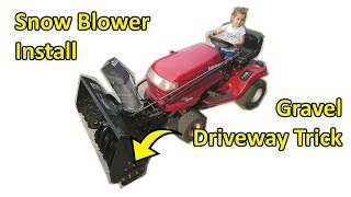 How to Install a Craftsman Snow Blower Attachment and Remove the Mower Deck (Model No. 486.248374)