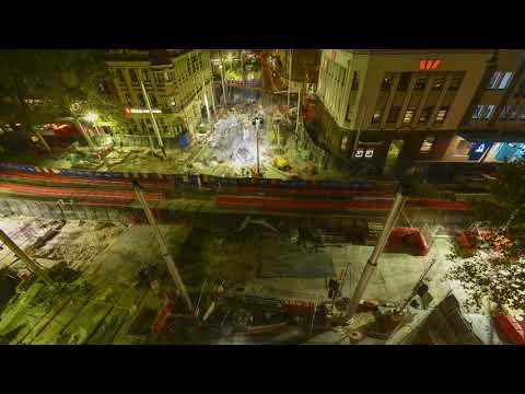 Timelapse of New Sydney Light Rail at George Street time | ACCIONA