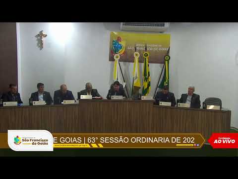 63ª SESSÃO ORDINÁRIA DE 2026 - SÃO FRANCISCO DE GOIÁS