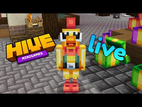 Insane Hive Minecraft gameplay with viewers! Rubber chicken madness!