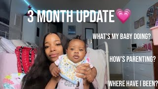 3 month baby update + life update , update on parenting, teen mom at 17