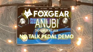 Video thumbnail for FOXGEAR PEDALS - ANUBI THE AMBIENT BOX | NO TALK PEDAL DEMO by GC Rockboard