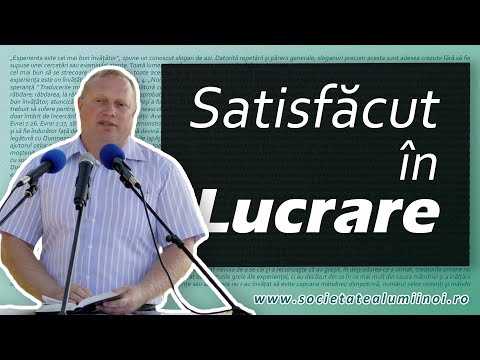 Satisfăcut în lucrare