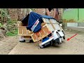Miniatur Truk Dari Triplek Oleng Parah Sampai Angkat Ban Kanan
