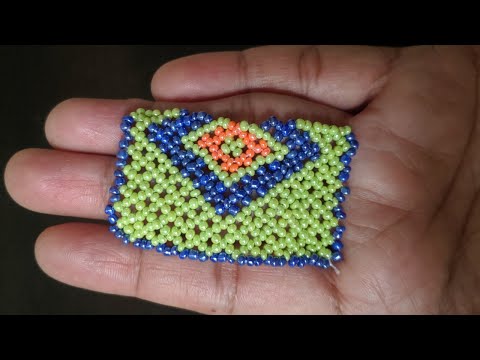 Hand Embroidery Jeco moti toran start kaise kare/ 3moti toran kese banaye / 3moti square part-1