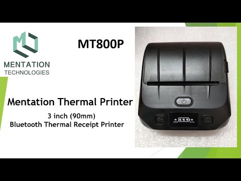 Bluetooth mentation mt800p thermal printer - 3 inch, for rec...