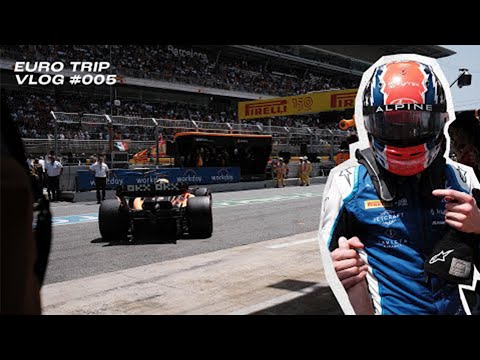 Gypsy Tales Eurotrip Vlog 5  - Spanish Grand Prix with Daniel Ricciardo & Jack Doohan on the podium