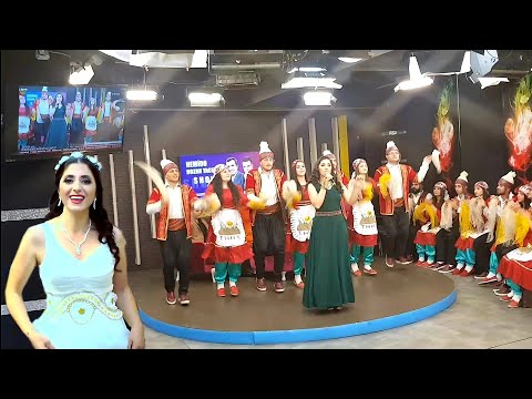 الفنانة Evin sah على قناة yaşam TV  مع فرقة الرقص الشعبي عفرين ( تيبا هاوار ) Tîpa hawar